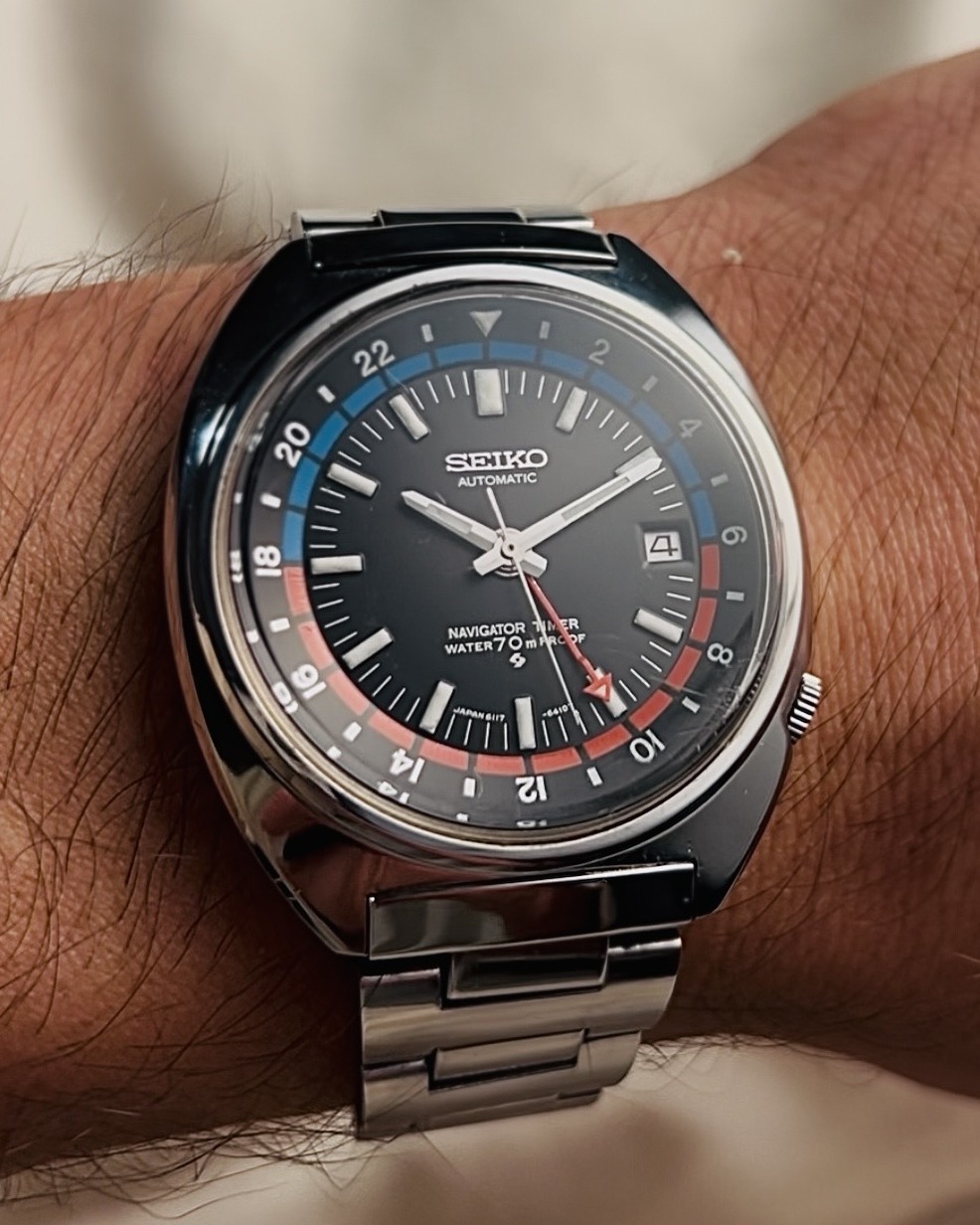 Seiko Navigator Timer GMT ref. 6117-6410